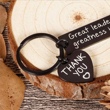 Load image into Gallery viewer, Leaders Boss Appreciation Gifts Keychain for Christmas Men Women Office Gifts for PM Supervisor Mentor Leader Birthday Thank You Leaving Going Away Gifts Retirement Coworker Boss Day Presents