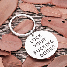 Load image into Gallery viewer, Lock Your Door Keychain My Favorite Murder Hotel Keychain for Murderinos True Crime Fans Gifts New Home Housewarming Gifts for Friends Podcast Lover Fans Enthusiasts Him Her Moving in