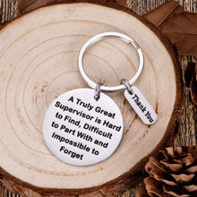 Load image into Gallery viewer, Supervisor Gifts For Christmas Women Men Office Keychain Appreciation Gifts For Mentor Leader Boss Day Birthday Thank You Leaving Going Away Gifts Retirement Coworker Boss Lady Goodbye Presents