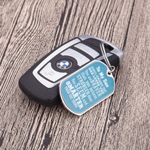 Load image into Gallery viewer, Son Keychain Inspirational Gifts For Teenage Boys Men From Mom Dad To Son Birthday College Graduation Motivational Gifts Always Remember You Are Braver Key Ring Wedding Presents For Him