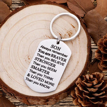 Load image into Gallery viewer, Inspirational Christmas Gifts for Daughter Keychain Stocking Stuffers for Her from Mom Dad Father to Daughter Teen Adult Women Teenage Girls Kids Birthday Gradation Bride Wedding Gifts Presents