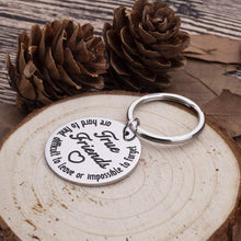 Load image into Gallery viewer, Birthday Gifts for Best Friends True Friends Keychain Friendship Gifts for BFF Women Friends Appreciation Thank You Gifts for Men Sisters Wedding Key Ring Teen Girls Boys Him Her