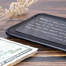 Load image into Gallery viewer, Wallet Insert Card Christmas Giftsfor Him Husband Boyfreind Valentine Mini Love Note from Wife Girlfriend Anniversary Men Birthday Wedding Gifts for Groom Bride Her Deployment Engagement Gifts