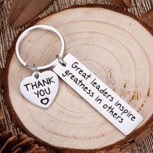 Load image into Gallery viewer, Leaders Boss Appreciation Gifts Keychain for Christmas Men Women Office Gifts for PM Supervisor Mentor Leader Birthday Thank You Leaving Going Away Gifts Retirement Coworker Boss Day Presents