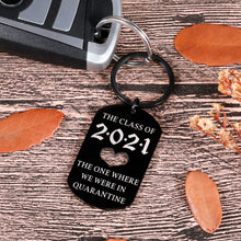 Load image into Gallery viewer, Fun Gifts Graduate Keychain For Daughter Son From Dad Mom Grandparents Nephew Niece Teen Medical Law Grad Students Keyring For Him Her women men boys girls Maters Nurse College High School Students