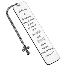 Load image into Gallery viewer, Christian Inspirational Gifts Bookmark for Women Girls Book Lovers Bible Verse Bookmark Gifts for Christmas Baptism Catholic Religious Best Graduation Birthday Gifts for Men Female Friend Bulk Gifts