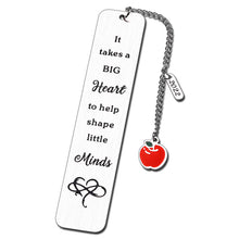 Load image into Gallery viewer, Teacher Gifts Bookmarks for Women Appreciation Gifts for Best Teacher Book Lovers Thanksgiving Valentines Graduation Gifts Bulk Thank You Gifts for Teacher Men from Students First Day of School Gifts