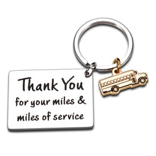 Load image into Gallery viewer, School Bus Driver Appreciation Gifts for Women Men Keychain Christmas Thank You Gifts Birthday Retirement Bus Driver Keychain End of School Year Back to School Gifts Employee Appreciation Gifts Bulk
