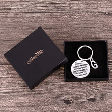 Load image into Gallery viewer, Inspirational Christmas Gifts for Son Daughter Keychain Personalized Initial Charm Valentine Women Men Friends Teens Sweet 16 Birthday College Graduation Gifts for Teenage Boy Girls Gifts Him Her