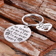 Load image into Gallery viewer, Pet Cat Dog Memorial Keychain Gifts for Pet Owner Dog Mom Dad Remembrance Memory Sympathy Gifts for Loss of Dog Pet Loss Gifts Keepsake for Dog Lover Forever in My Heart Paw Print Keyring