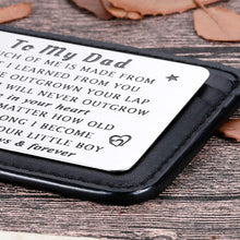 Load image into Gallery viewer, Son To Dad Gifs From Son To Father Wallet Insert Card For Dad Fathers Day Valentine Birthday Son To Step Dad from Little boy Kids I Love You Father Step Father Figure Wedding Men Him