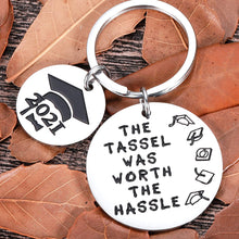 Load image into Gallery viewer, 2021 Graduation Gifts for Him Her Class of 2021 Seniors Students Keychain Graduation Masters Nurses Students College Medical High School Gifts for Women Men Kids Daughter Son Graduates from Dad Mom