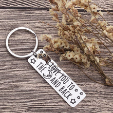 Load image into Gallery viewer, Fathers Day Gifs for Dad I Love You Keychain Gifs for Him from wife daughter son Birthday Anniversary Gifs for Girlfriend Boyfriend Wife Husband Couple Wedding Gifs Men Women Key Ring