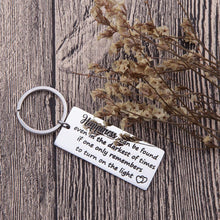 Load image into Gallery viewer, Encouragement Keychain Gifts for Women Teens Happiness Can Be Found in The Darkest of Times Harry Potter Key Ring Daughter Son Gifts Inspirational Motivational Gifts for Girls Boys Men