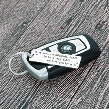 Load image into Gallery viewer, Stepdad New Husband Keychain Gifts From Wife Kids To New Dad Step Dad Father’s Day Birthday Wedding Gifts For Non-Biological Dad Father Figure From Daughter Son To Step Daddy Keyring