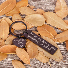 Load image into Gallery viewer, Leaders Boss Appreciation Gifts Keychain for Christmas Men Women Office Gifts for PM Supervisor Mentor Leader Birthday Thank You Leaving Going Away Gifts Retirement Coworker Boss Day Presents