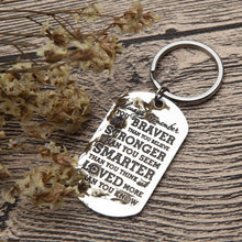 Load image into Gallery viewer, Inspirational Gifts for Teenage Girl Stocking Stuffers for Teens Girls Boys Women Engraved Keychain Always Remember You are Braver Than You Believe Graduation Birthday Gift for Teen Boys Kids