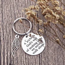 Load image into Gallery viewer, Sister Best Friends Gifts from Sister Friendship Keychain for Teenage Girls Women BFF Bestie Birthday Wedding Valentine Day Gifts Cousin Step Sister in Law Key Ring Jewelry Presents Her