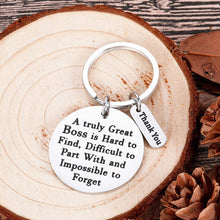 Load image into Gallery viewer, Boss Appreciation Gifts for Boss Male Female Keychain Lady Him Her Gifts for Mentor Leader Coworker Leaving Job Going Away Retirement Thank You Birthday Gifts Goodbye Christmas Presents Men Women