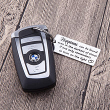 Load image into Gallery viewer, Encouragement Keychain Gifts for Women Teens Happiness Can Be Found in The Darkest of Times Harry Potter Key Ring Daughter Son Gifts Inspirational Motivational Gifts for Girls Boys Men