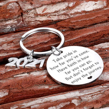 Load image into Gallery viewer, Graduation Gifts for Him Her Class of 2021 Seniors Students Keychain Graduation Masters Nurses Students from College Medical High School Gifts for Women Men Girls Daughter Son Graduates from Dad Mom