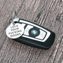 Load image into Gallery viewer, Lock Your Door Keychain My Favorite Murder Hotel Keychain for Murderinos True Crime Fans Gifts New Home Housewarming Gifts for Friends Podcast Lover Fans Enthusiasts Him Her Moving in