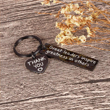 Load image into Gallery viewer, Leaders Boss Appreciation Gifts Keychain for Christmas Men Women Office Gifts for PM Supervisor Mentor Leader Birthday Thank You Leaving Going Away Gifts Retirement Coworker Boss Day Presents