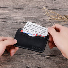 Load image into Gallery viewer, Wallet Insert Card Metal Christmas Gifts for Him Her Men Husband Valentine from Wife Girlfriend Boyfriend Anniversary Birthday Gifts Mini Love Note Wedding Engagement Gifts for Groom Fiance