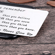 Load image into Gallery viewer, Wallet Card Insert Inspirational Christmas Valentine Gifts For Teen Guys Girls Women Men 2021 Gradation Gifts For Son Daughter Graduates Teenage Coming of Age Birthday For Teens Him Her