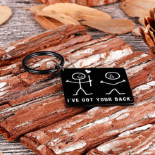 Load image into Gallery viewer, I’ve Got Your Back Keychain Funny Stick Figures Best Friend Gag Gifts for Her Him BFF Friend Brother Sister Besties Boyfriend Birthday Christmas Valentine Graduation Friendship Gift for Women Men
