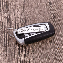 Load image into Gallery viewer, Father Of The Bride Gifts From Daughter To Dad Keychain Double Sided Wedding Day Thank You Appreciation Gifts For Father Daddy Him Men Dad I Love You Today a Bride Forever Your Little Girl Jewelry