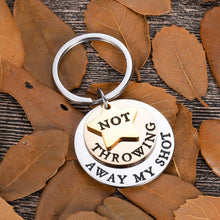Load image into Gallery viewer, Hamilton Gifts Musical Jewelry Not Throwing Away My Shot Tri-Layer Keychain Broadway Musical Merchandise Theater Lover Gifts Rise Up Charm keyring for Teen Girls Men Women for Christmas Valentine