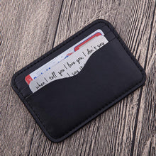 Load image into Gallery viewer, Anniversary Gifts Wallet Insert Card For Men Husband From Wife Girlfriend Boyfriend Birthday Gifts Metal Mini Love Note Valentine Wedding Gifts For Groom Bride Him Her Deployment Gifts
