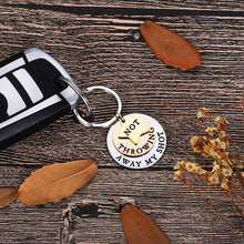 Load image into Gallery viewer, Hamilton Gifts Musical Jewelry Not Throwing Away My Shot Tri-Layer Keychain Broadway Musical Merchandise Theater Lover Gifts Rise Up Charm keyring for Teen Girls Men Women for Christmas Valentine