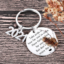 Load image into Gallery viewer, Graduation Gifts for Him Her Class of 2021 Seniors Students Keychain Graduation Masters Nurses Students from College Medical High School Gifts for Women Men Girls Daughter Son Graduates from Dad Mom