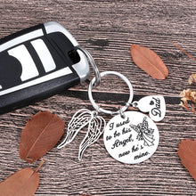 Load image into Gallery viewer, Loss of Dad Memorial Gifts Keychain Remembrance Gifts Honor Gifts in Memory of Father Family Dad Grandpa Loss Pass Away Memorial Sympathy Funeral Gifts Jewelry I Used to be His Angel Now He’s Mine