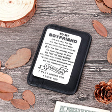 Load image into Gallery viewer, to My Boyfriend Christmas Valentine Gifts Wallet Card Insert for Him Men from Girlfriend to Boyfriend Husband to Be Stocking Suffers Anniversary Birthday Gifts I Love You Note Engagement Gifts Fiance