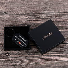 Load image into Gallery viewer, Valentine Day Gifts Keychain for Him Husband Boyfriend Christmas You Have My Heart and My As Anniversary Birthday Gifts for Man Fiance Groom Engagement Wedding Couple Gag Gifts from Her (Black)