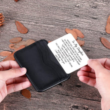 Load image into Gallery viewer, Mother To Daughter Wallet Card Inserts Christmas Valentine Gifts for step daughter from Mom Graduation Mothers Day 16 18th Birthday For Her Teen Adult Women Teenage Girls Inspirational Gifts