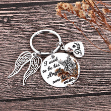 Load image into Gallery viewer, Loss of Dad Memorial Gifts Keychain Remembrance Gifts Honor Gifts in Memory of Father Family Dad Grandpa Loss Pass Away Memorial Sympathy Funeral Gifts Jewelry I Used to be His Angel Now He’s Mine