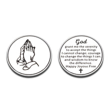 Load image into Gallery viewer, Christian Catholic Gifts for Women Men Kids Token Religious Inspirational Easter Gifts for Him Bible Verse Faith Graduation God Biblical Teenage Girl Christmas Cancer Patients Gifts Double-Sided Coin Me