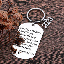 Load image into Gallery viewer, 2023 High School Graduation Gifts Keychain For Her Him Class of 2023 Senior Graduate Gifts for Boys Preschool College Medical Engineer Students School Nurse Master Phd Degree Gifts From Mom Dad I Know