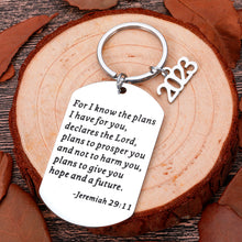 Load image into Gallery viewer, 2023 High School Graduation Gifts Keychain For Her Him Class of 2023 Senior Graduate Gifts for Boys Preschool College Medical Engineer Students School Nurse Master Phd Degree Gifts From Mom Dad I Know