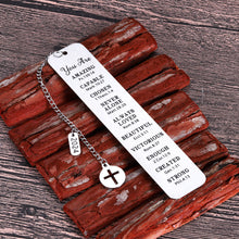 Load image into Gallery viewer, Christian Bookmark Gifts for Women Men Female Christmas Religious Gifts for Him Her Confirmation Gifts Bible Verse Bookmark for Book Lovers Teenage Girls Baptism Catholic Gifts for Female Stuffer
