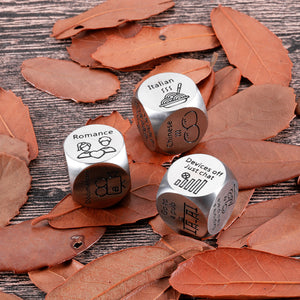 Date Night Gifts Anniversary Birthday Couple Gifts Naughty Dice for Her Him Boyfriend Girlfriend Husband Wife Decision Dice for Bride Groom One Year Anniversary Valentines Wedding Engagement Gift