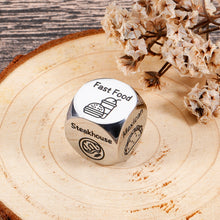 Load image into Gallery viewer, Food Decision Dice Decider for Couple Boyfriend Girlfriend Husband Wife Date Night Dice Gifts for Him Her Food Decision Dice Gifts One 11th Year Anniversary Valentines Gifts Dice for BFF Coworker
