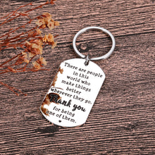 Load image into Gallery viewer, Boss Day Gifts Thank You Gifts for Women Men Coworker Employee Appreciation Gift for Boss Male Retirement Going Away Leaving Gifts Ideas for Teachers Office Inspirational Birthday Retired Keychain
