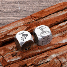 Load image into Gallery viewer, Anniversary Dice Gifts for Him Food Decision Dice Decider Date Night Gifts for Boyfriend Girlfriend Husband Wife Couple One 11 Year Anniversary Valentines Gifts for Him Her Best Friends Coworker Food
