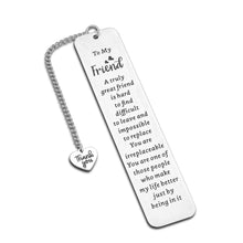 Load image into Gallery viewer, Bookmark Gifts for Best Friend Friendship Gift for Women Christamas Stocking Stuffers Friends Sentimental Gifts for Friend Best Friend Birthday Graduation Gifts for Women Female Friend Gift Ideas
