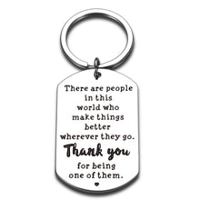 Load image into Gallery viewer, Boss Day Gifts Thank You Gifts for Women Men Coworker Employee Appreciation Gift for Boss Male Retirement Going Away Leaving Gifts Ideas for Teachers Office Inspirational Birthday Retired Keychain
